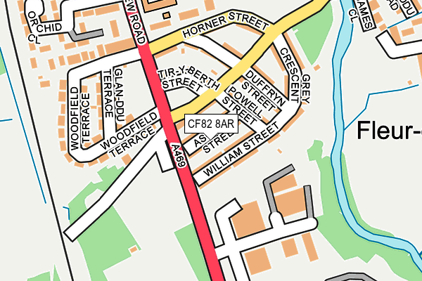 CF82 8AR map - OS OpenMap – Local (Ordnance Survey)