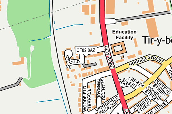 CF82 8AZ map - OS OpenMap – Local (Ordnance Survey)