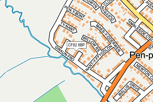 CF82 8BP map - OS OpenMap – Local (Ordnance Survey)
