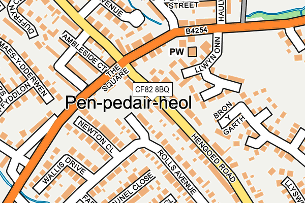 CF82 8BQ map - OS OpenMap – Local (Ordnance Survey)