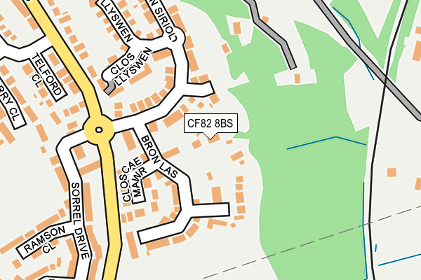 CF82 8BS map - OS OpenMap – Local (Ordnance Survey)