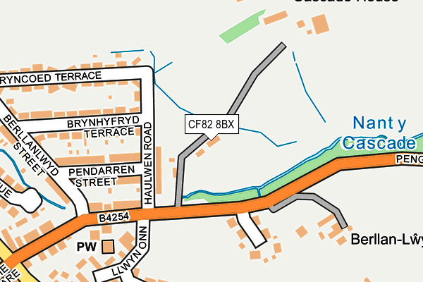 CF82 8BX map - OS OpenMap – Local (Ordnance Survey)