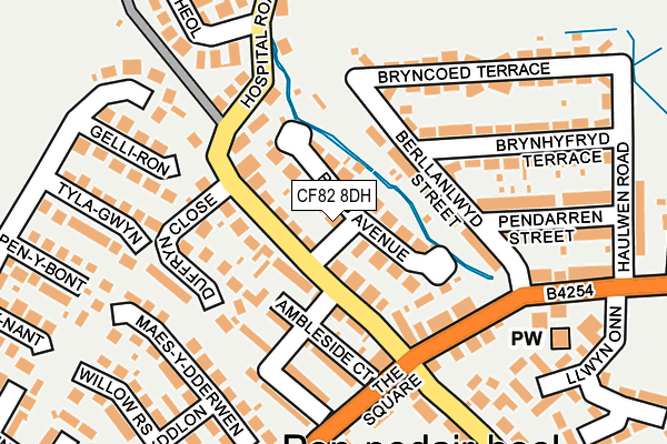 CF82 8DH map - OS OpenMap – Local (Ordnance Survey)