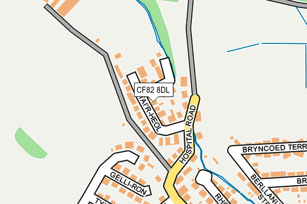 CF82 8DL map - OS OpenMap – Local (Ordnance Survey)