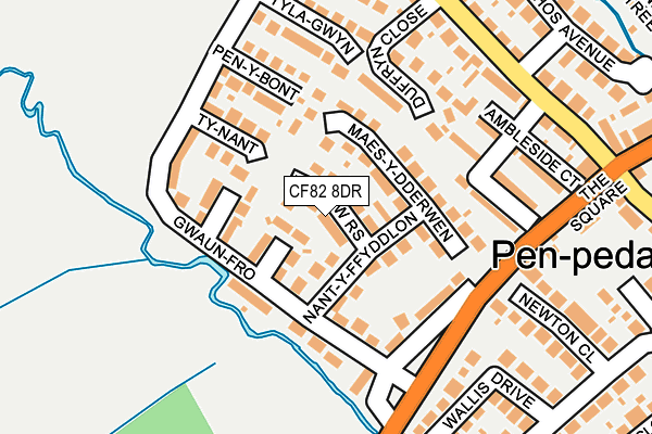 CF82 8DR map - OS OpenMap – Local (Ordnance Survey)