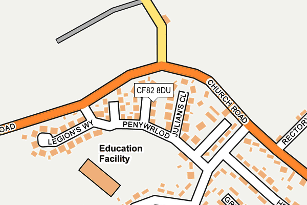 CF82 8DU map - OS OpenMap – Local (Ordnance Survey)