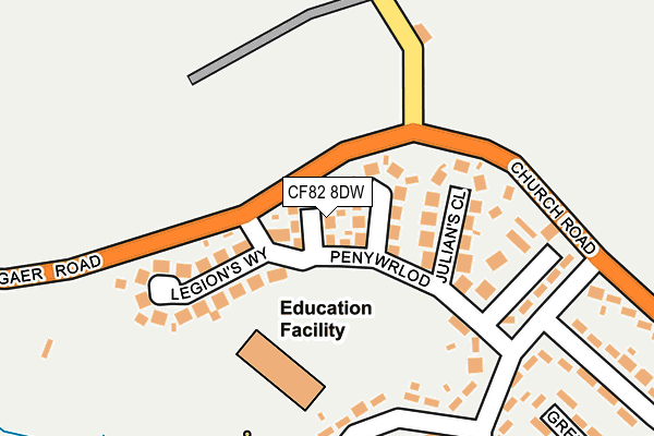 CF82 8DW map - OS OpenMap – Local (Ordnance Survey)