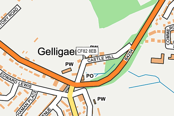 CF82 8EB map - OS OpenMap – Local (Ordnance Survey)