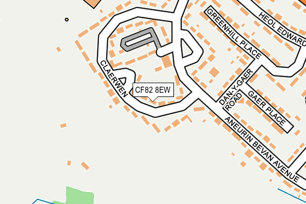 CF82 8EW map - OS OpenMap – Local (Ordnance Survey)