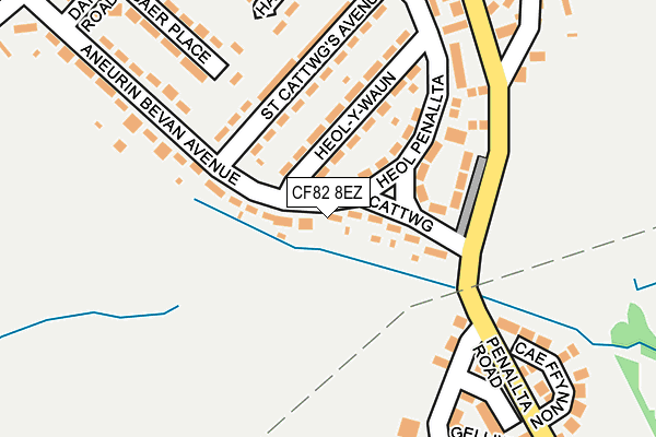 CF82 8EZ map - OS OpenMap – Local (Ordnance Survey)