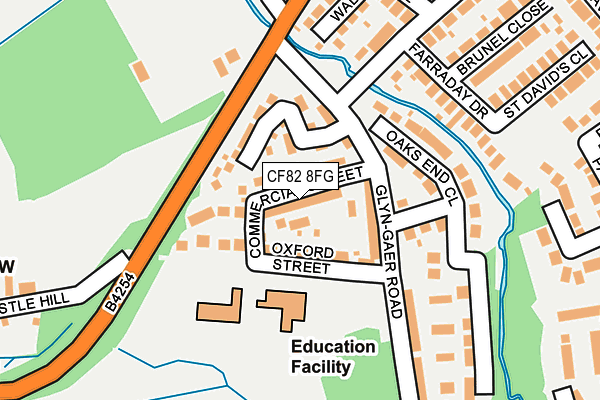 CF82 8FG map - OS OpenMap – Local (Ordnance Survey)