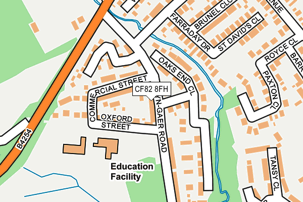 CF82 8FH map - OS OpenMap – Local (Ordnance Survey)