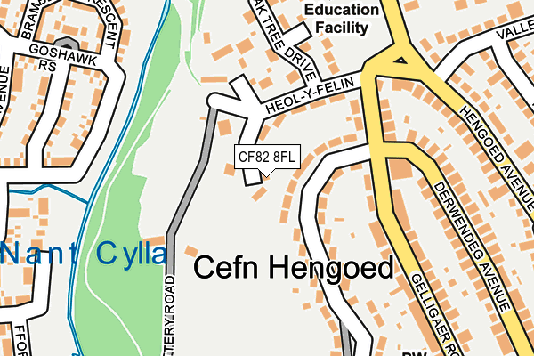 CF82 8FL map - OS OpenMap – Local (Ordnance Survey)