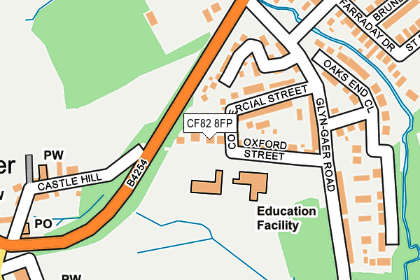 CF82 8FP map - OS OpenMap – Local (Ordnance Survey)