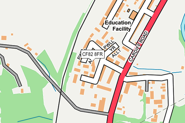 CF82 8FR map - OS OpenMap – Local (Ordnance Survey)