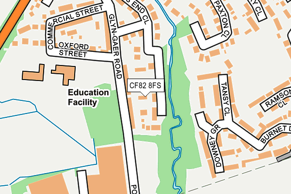 CF82 8FS map - OS OpenMap – Local (Ordnance Survey)