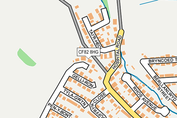 CF82 8HG map - OS OpenMap – Local (Ordnance Survey)