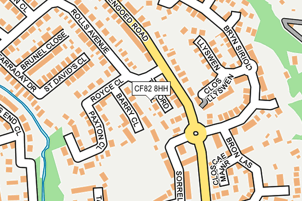CF82 8HH map - OS OpenMap – Local (Ordnance Survey)