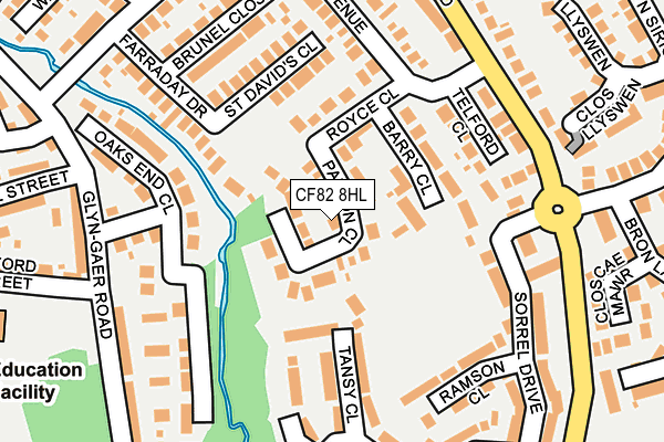 CF82 8HL map - OS OpenMap – Local (Ordnance Survey)