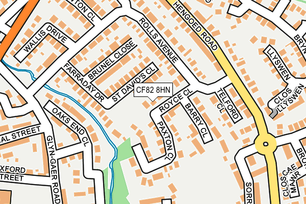 CF82 8HN map - OS OpenMap – Local (Ordnance Survey)