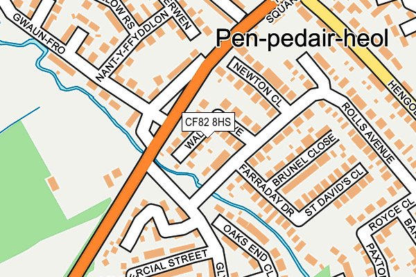 CF82 8HS map - OS OpenMap – Local (Ordnance Survey)