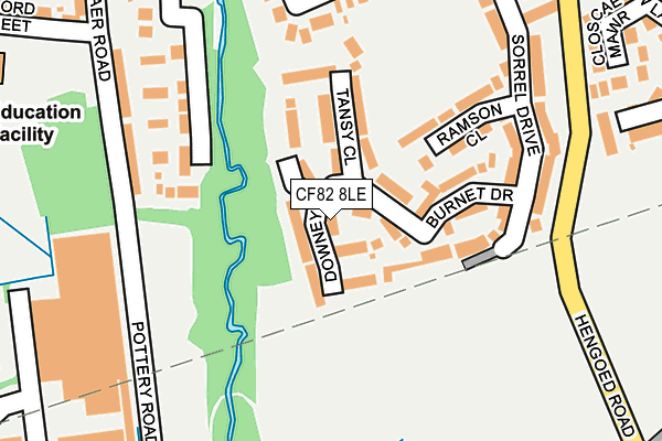 CF82 8LE map - OS OpenMap – Local (Ordnance Survey)