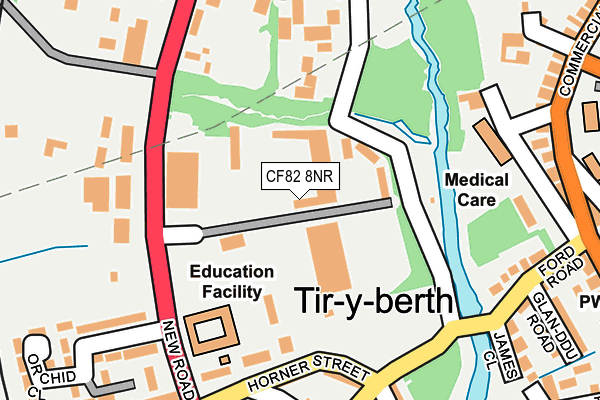 CF82 8NR map - OS OpenMap – Local (Ordnance Survey)
