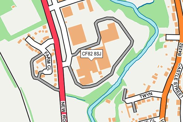 CF82 8SJ map - OS OpenMap – Local (Ordnance Survey)