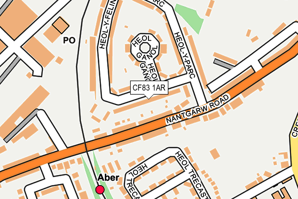 CF83 1AR map - OS OpenMap – Local (Ordnance Survey)