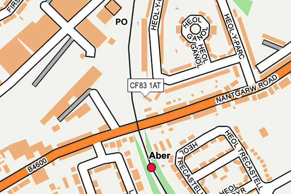 CF83 1AT map - OS OpenMap – Local (Ordnance Survey)