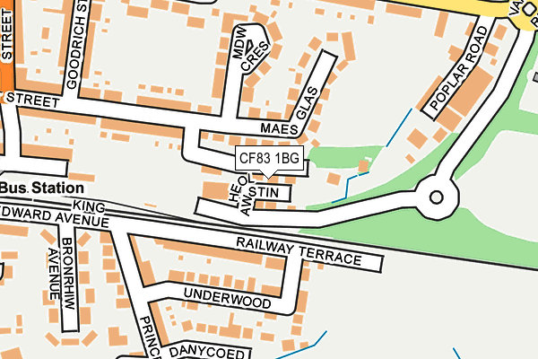 CF83 1BG map - OS OpenMap – Local (Ordnance Survey)