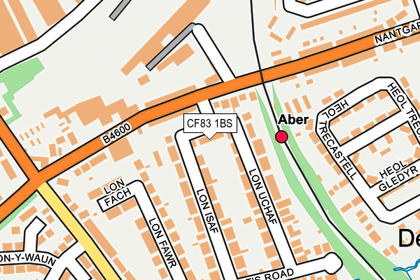 CF83 1BS map - OS OpenMap – Local (Ordnance Survey)