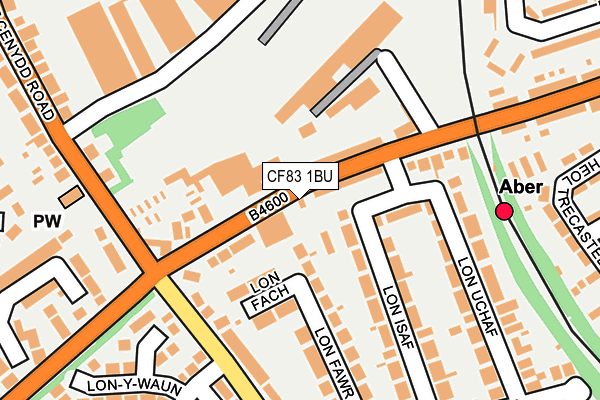 CF83 1BU map - OS OpenMap – Local (Ordnance Survey)