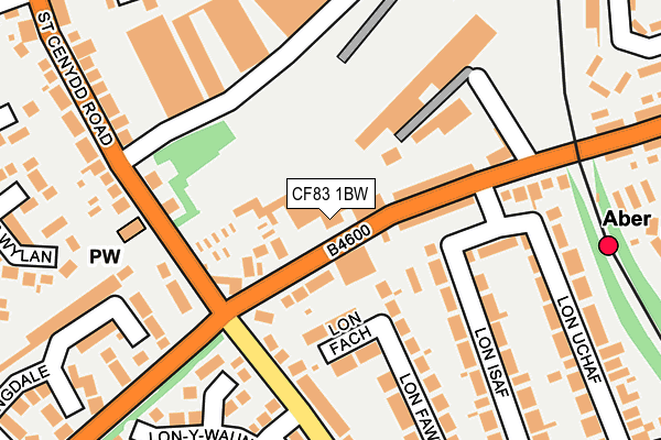 CF83 1BW map - OS OpenMap – Local (Ordnance Survey)