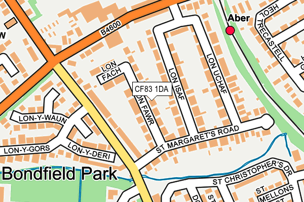 CF83 1DA map - OS OpenMap – Local (Ordnance Survey)