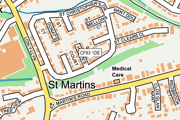 CF83 1DE map - OS OpenMap – Local (Ordnance Survey)