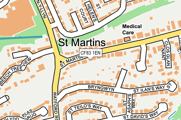 CF83 1EN map - OS OpenMap – Local (Ordnance Survey)