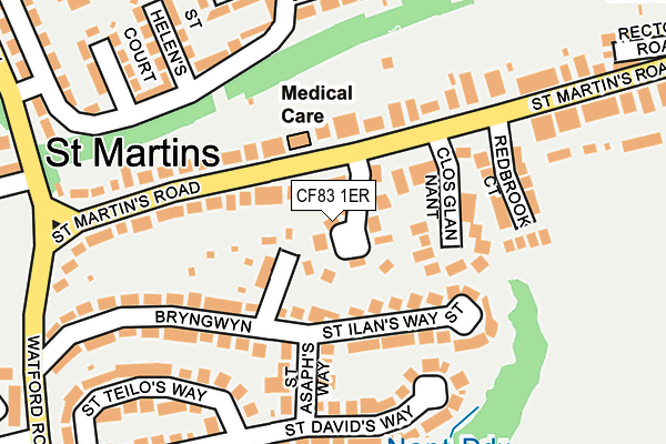 CF83 1ER map - OS OpenMap – Local (Ordnance Survey)