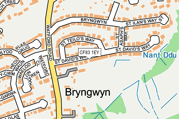 CF83 1EY map - OS OpenMap – Local (Ordnance Survey)