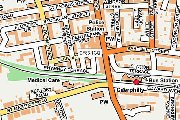 CF83 1GQ map - OS OpenMap – Local (Ordnance Survey)