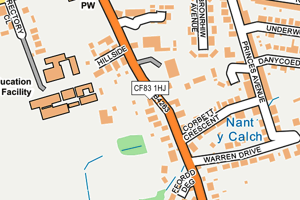 CF83 1HJ map - OS OpenMap – Local (Ordnance Survey)
