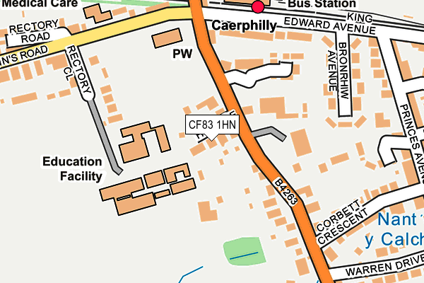 CF83 1HN map - OS OpenMap – Local (Ordnance Survey)