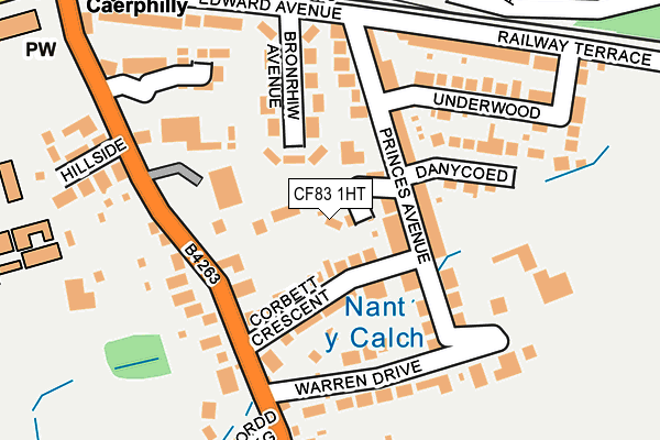 CF83 1HT map - OS OpenMap – Local (Ordnance Survey)