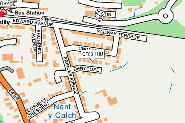 CF83 1HU map - OS OpenMap – Local (Ordnance Survey)