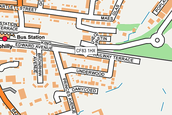 CF83 1HX map - OS OpenMap – Local (Ordnance Survey)