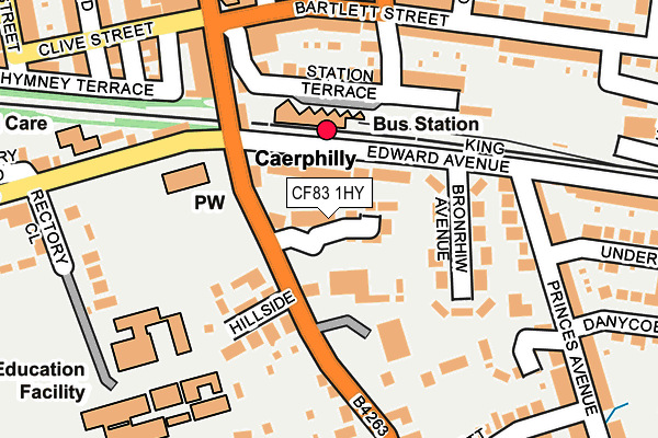 CF83 1HY map - OS OpenMap – Local (Ordnance Survey)