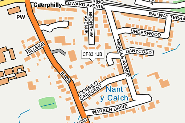 CF83 1JB map - OS OpenMap – Local (Ordnance Survey)