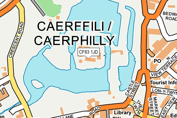 CF83 1JD map - OS OpenMap – Local (Ordnance Survey)