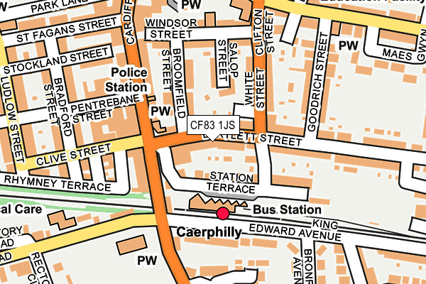 Map of CUTZ BY CERYS LTD at local scale