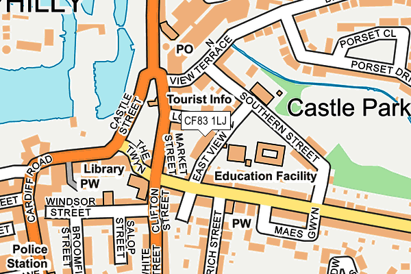 CF83 1LJ map - OS OpenMap – Local (Ordnance Survey)